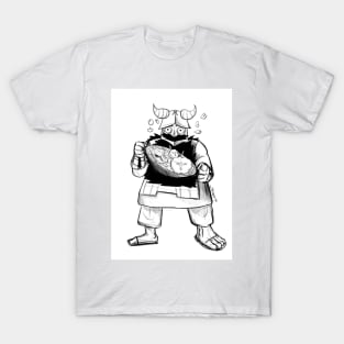 senshi cooking meshi in dungeon ecopop anime art from dwarf T-Shirt